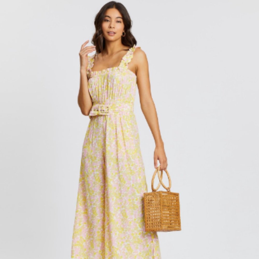 NWOT FAITHFULL THE BRAND Dolores Floral Jumpsuit